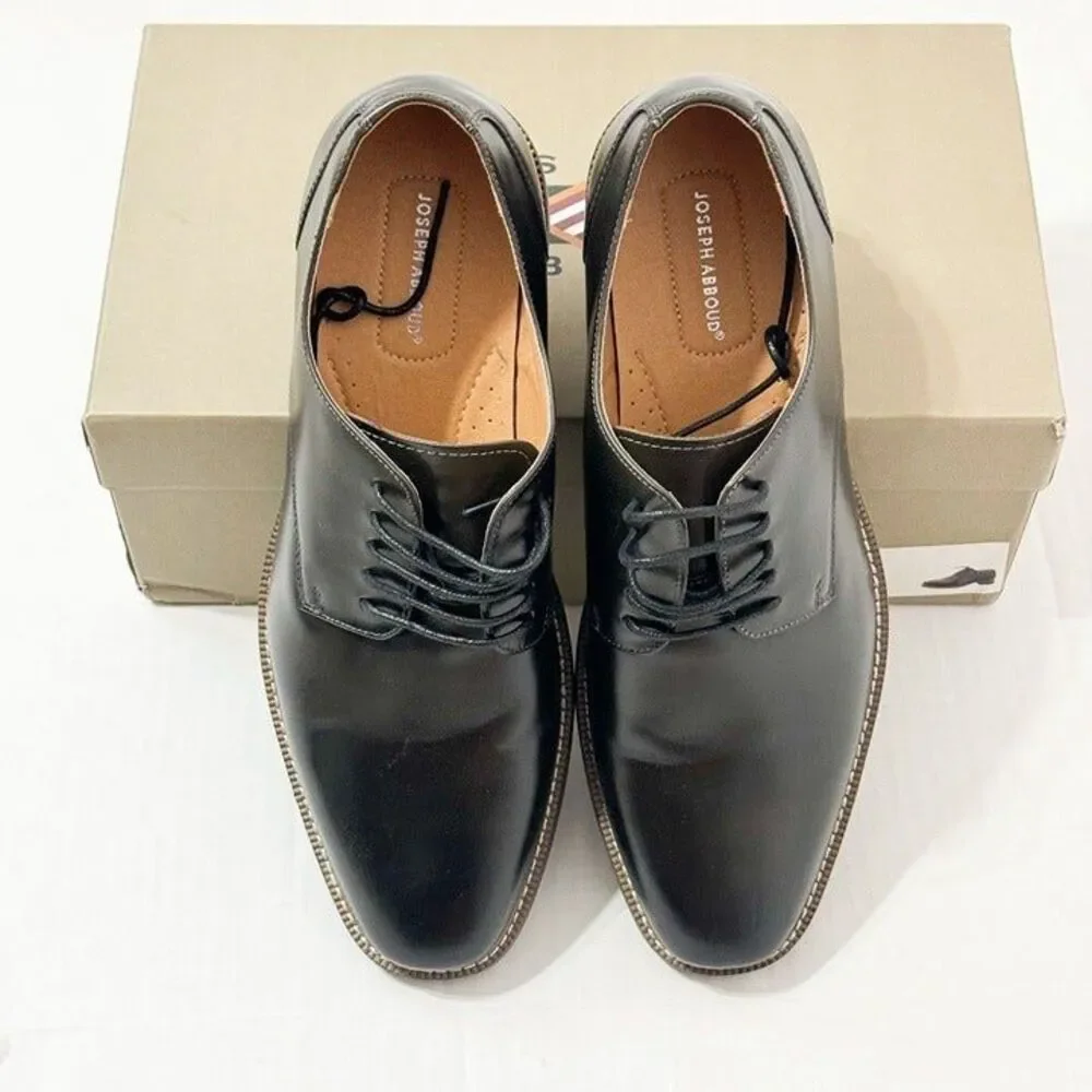 Joseph Abboud NWB Sz 12 Grey Thorton Plain Toe Oxfords Dress Shoes